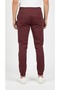Men's Solid Cotton 4 pocket Joggers- Marron - 2