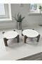 Alpina Set of 2 Black Bamboo-Legged Porcelain Presentation Plates 17cm and 26cm, Serving Plate - 3