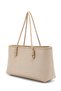 Women's Tote Handbag and Shoulder Bag with Knitted Detail - 3