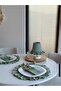 2-Piece Minty Linen 3-Compartment Cutlery Case - 5