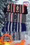 Lambswool 4 Pairs Thermal Soft Thick Knitted Patterned Protective Unisex Winter Socks Set - 7