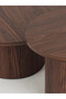 طقم طاولات قهوة دائرية متداخلة (نيستنج) بتصميم مضلع (Fluted) - 4