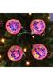4-Piece Disco Ball Christmas Ornament, Party Disco Ball Ornament, Pink Disco Ball Ornament 5 cm - 4
