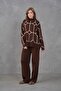 Oversized Ethnic Detailed Sweater Pants Knitwear Bottom-Top Set Aw25Au0035