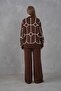 Oversized Ethnic Detailed Sweater Pants Knitwear Bottom-Top Set Aw25Au0035 - 2