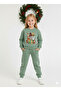 Girl's New Year's Christmas Special Printed Sweatshirt Tracksuit Set - 2