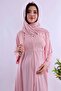Maternity Set with Hijab and Breastfeeding Features - 5 Piece Effortt - Pink Color - 3