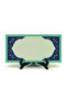 Name Can Be Written, Tile Pattern Printed Wooden Desktop Stand - 5