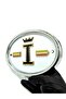Special Oval Framed King's Crown with Embossed Letter I and Country Flag for Labelers, a Quality
