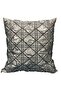 45X45 Silver Color Shiny Capitol-Like Looking Cushion Cover