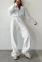 Women's Bomber High Waist Palazzo Oversized Tracksuit Set
