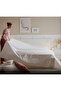 Ullvide Fitted Sheet, White, 180X200 cm - 7
