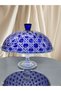 Cut Crystal Glass with Foot and Lid - Colored Cake Dish - Cake Presentation/- Kura Piped K-Fruit Bowl