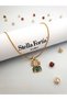 Pearl Detailed Ornate Tulip Necklace – 216L Stainless Steel |   Snake Chain - 3