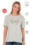 Özkan 27599 Women's 100% Cotton Lycra-Free Single Jersey Combed Cotton Fabric Crew Neck Short Sleeve T-Shirt