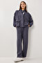 Modal Top and Bottom Set with Flap Pocket Lby0025 Smoked - 2