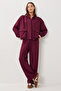 Modal Top and Bottom Set with Flap Pocket Lby0025 Mürdüm - 5