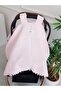 Stroller Cover with Zipper Single Layer Pique Pink Color, Newborn Baby Products - 2
