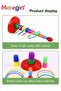 Ring Toss Game Set with 8 Rings, Stacking Cups Toy, Baby Educational Toys, Easy to Assemble and Disa - 5