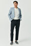 Men's Single Button Mono Collar Jacket - 5
