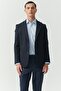 Men's Swallow Collar Textured Jacket