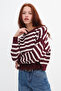 Crew Neck Striped Knitwear Sweater K10329 - 2