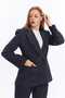 Women's Plaid Cashmere Fabric Relax Suit - 2