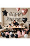 Birthday Happy Birthday Silver Giant Size Compatible with Air and Helium Various Gifts - 3