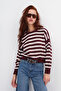 Crew Neck Striped Knitwear Sweater K10329