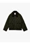 Long Sleeve Zippered Pocket Detailed Classic Collar Quilted Jacket - 3