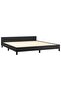 Bed Frame with Headboard without Mattress Black 180x200 cm Super King - 2