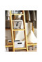 3-Tier Wooden Garment Rack, Extra Wide with Shelves & Hanging Rods, Open Closet 160×140×40 cm - 4