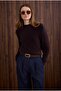 Thin Furry Basic Sweater Chestnut
