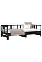 Pull-out Day Bed without Mattress Black 2x(90x200)cm - 4