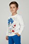 Boy's Sonic Printed Color Tracksuit Set - 3