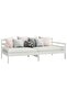 Day Bed without Mattress White Solid Wood Pine 90x200cm - 2