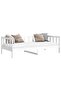 Day Bed without Mattress White Solid Wood Pine 90x200cm - 2