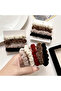 Set of 5 Velvet Hair Ties - 4