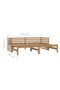 Pull-out Day Bed without Mattress Honey Brown 2x(90x200)cm - 3