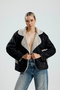 Leather Oversized Jacket Coat