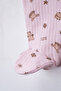 Baby Girl 2-Piece 100% Cotton Footed Romper Set - 4