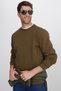 Unisex 3-Pack Burgundy-Grey-Green Relax Fit Cotton 3-Yarn Inside Fleece Crew Neck Sweatshirt - 4