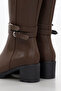 Bln 746 Double Buckle Detailed Below-The-Knee Boots - 4