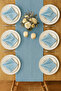 6 Pieces Organic Raw American Serving and Serving Napkin Tableware Presentation Set - 3