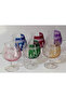 Bohemia Crystal Glass Cup Lustered 250 Cc 6 Pieces - 2