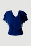 Ciel Chiffon V-Neck Flounced Casual Women's Blouse - 8