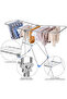Large Indoor Foldable Steel Laundry Drying Rack Heavy Duty Clothes Airer for Home Use - 5