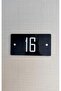 2 Pieces Black Glossy Plexiglass with Gold Detail 13X7 cm Door Number Self-Adhesive