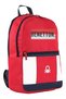 Bennetton Unisex Double Compartment Backpack 0428775 Red - 3