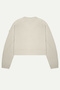 Krem Kadın Basic Regular Crop Sweatshirt | (Ruvien - Bone) - 2
